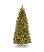 National Tree Tacoma Pine Slim With 500 Clear Lights 7.5 ft. tall w/ 42&quot; D - £95.91 GBP