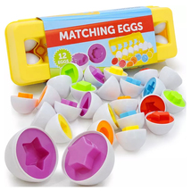 Colorful Magic Matching Eggs Puzzle Preschools Toy For Kids- Pack Of 1  - £12.56 GBP