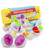 Colorful Magic Matching Eggs Puzzle Preschools Toy For Kids- Pack Of 1  - £12.53 GBP