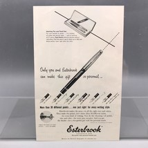 Vintage Magazine Ad Print Design Advertising Esterbrook Fountain Pens - £25.25 GBP