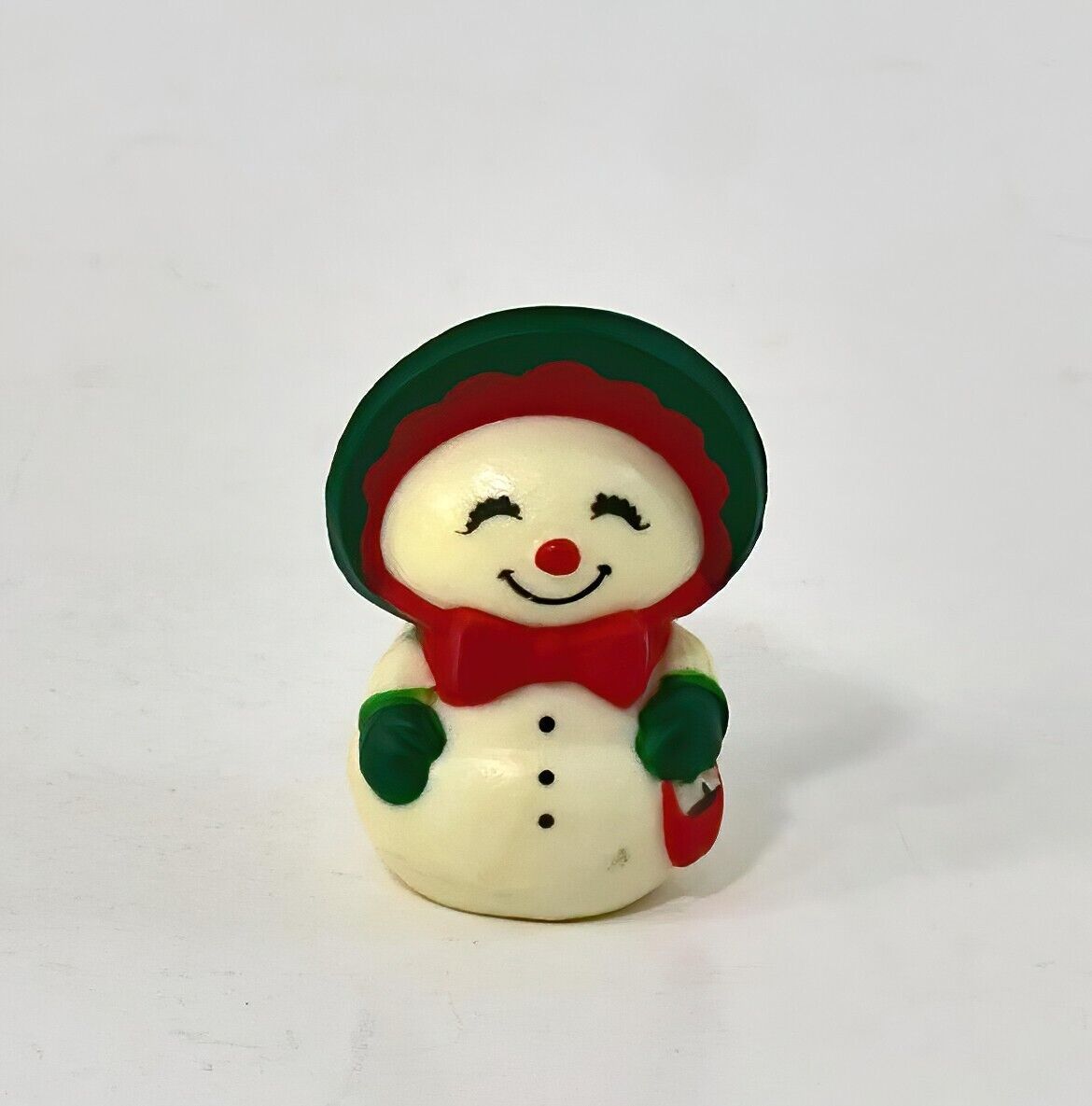 Christmas Mrs. Merry Miniature Snowman Figurine 1978 Hallmark Vintage - $12.99