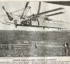 1914 Zeppelin Russia Spy Austrian Army Dirigible WW1 Print Antique Milit... - £39.33 GBP