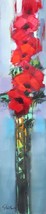 Michael Milkin sans Titre Main Signée Acrylique sur Toile Bouquet De Roses Art - £1,934.79 GBP