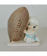 Inarco Football Boy Planter E-247 1961 Mid Century Baby Nursery Ceramic ... - £19.33 GBP