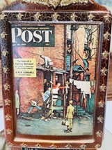 Saturday Evening Post Jim Beam Bicentennial Norman Rockwell Decanter Bot... - $15.79