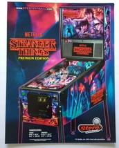 Stranger Things Premium Pinball FLYER Original 2019 NOS Game Paper Artwork - £22.02 GBP