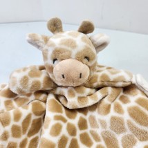 CARTERS Giraffe Baby Blanket Lovey Tan white security blankie Pacifier Binkie - £11.41 GBP