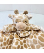 CARTERS Giraffe Baby Blanket Lovey Tan white security blankie Pacifier B... - £11.33 GBP