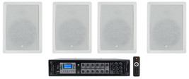 (4) JBL CONTROL 128 WT 8&quot; 50w Commercial 70v In-Wall Speakers+Amp For Re... - $1,678.99