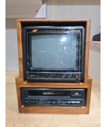 10” Audiovox AVT-950 Color TV &amp; AVP-4000 VCR Combo Custom Wood Console P... - £182.26 GBP