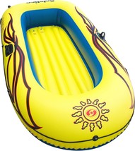 Solstice Inflatable Boat Rafts 3 Person For Adults &amp; Kids Comes W/ Pole Oar - $47.99