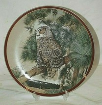 Hamilton Collection Great Horned Owl Plate Majestic Birds of Prey COA C.... - $36.62