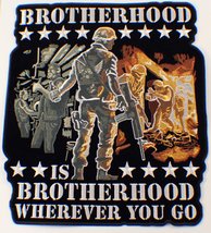 Hot Leathers, BROTHERHOOD is Brotherhood Wherever You Go, Iron-On / Saw-... - £9.50 GBP