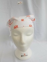 Sikh Hindu Orange Khandas White bandana Head Wrap Gear Rumal Handkerchie... - $6.24