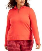 allbrand365 designer Womens Plus Size Quarter-Zip Sweatshirt,Island Sunset,1X - £31.85 GBP