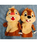 Mattel Vintage 1993 Disney Plush Chip and Dale Hand Puppets chipmunks - $361.42 MXN