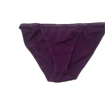 Y2K victoria secret string bikini panties medium purple cotton - $14.99