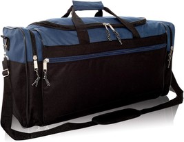 25&quot; Extra Large Vacation Travel Duffle Bag in Navy and Black - £37.66 GBP