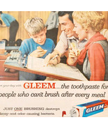 1958 Gleem Toothpaste GL70 Advertisement Dental Oral Hygiene Vintage DWII30 - $27.43 CAD