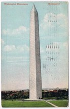 Postcard Washington Monument Washington DC 1911 - £2.21 GBP