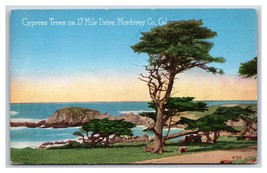 Lone Cypress Midway Point 17 Mile Drive Monterey CA 1926 DB Postcard W5 - £2.39 GBP