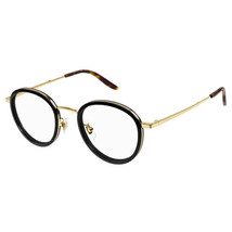 GUCCI GG1357OJ 001 Gold Black 48mm Eyeglasses New Authentic - £257.44 GBP