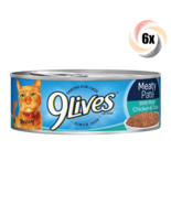 6x Cans 9Lives Meaty Pate Real Chicken &amp; Tuna Dinner Cat Food 5.5oz - $26.48 CAD