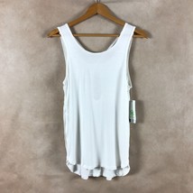 GAIAM Women&#39;s Soft Knit Gianna Cutout-Back White Tank Top NWT Small - $12.20