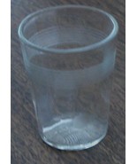 Nice Little Pressed Glass Etched Shot Glass, One Ounce, VERY GOOD COND - $9.39 CAD