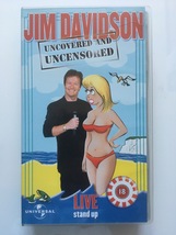 JIM DAVIDSON - UNCOVERED &amp; UNCENSORED (UK VHS TAPE, 2001) - $5.22