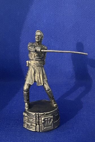 Star Wars Saga Edition Chess Silver Light Side Piece Replacement: Obi-Wa... - $9.75