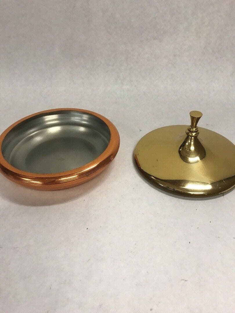 VINTAGE copper dish trinket Mid Century Modern HOLLAND Daalderop tiel