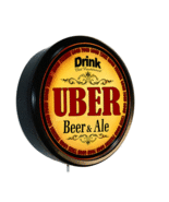 UBER BEER AND ALE CERVEZA LIGHTED WALL SIGN - £47.50 GBP