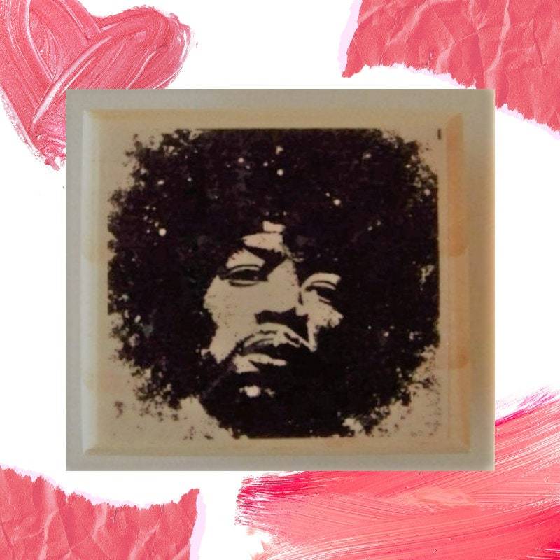 JIMI HENDRIX new mounted rubber art stamp - $9.00