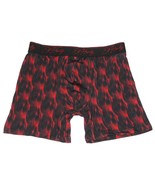 Ed Hardy Logo Band Black &amp; Red Hazy Circle Stripes Pouch Front Boxers Me... - $16.99