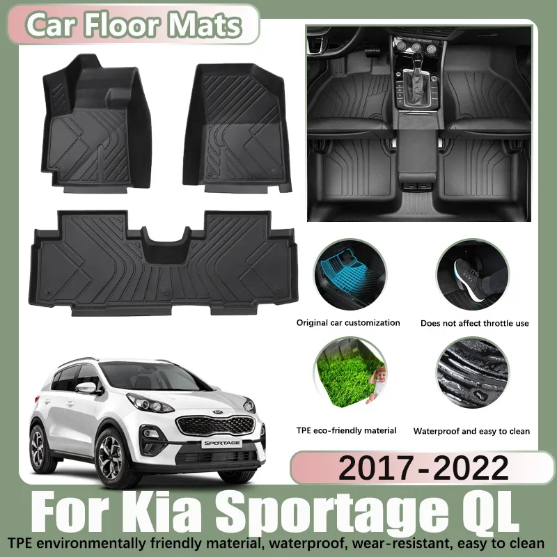 LHD Car Floor Mat for KIA Sportage 4 QL KX5 2017-2022 2018 2019 2020 2021 Car - £193.02 GBP