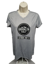 2014 NYRR Brooklyn Half Run for Life Womens Medium Gray Jersey - £14.01 GBP