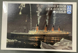 Titanic 1000 Piece Puzzle F.X. Schmid Size 26.5" x 17.25" SEALED - $18.81