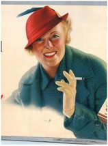 Liggett Cigarettes 1940&#39;s Woman Ad Print Design Advertising - $12.86