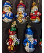 THOMAS PACCONI Classics 2003 Collection 18 Snowman Ornament Set Wood Cra... - $49.15 CAD