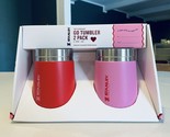New STANLEY x TARGET Valentine&#39;s Day Red &amp; Pink GO TUMBLER 2 PACK 10OZ - £51.28 GBP