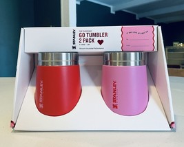 New Stanley X Target Valentine&#39;s Day Red &amp; Pink Go Tumbler 2 Pack 10OZ - £52.12 GBP