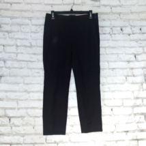 J Crew Pants Womens 4 Black Crop Skinny Mid Rise Side Zip Martie - £15.97 GBP