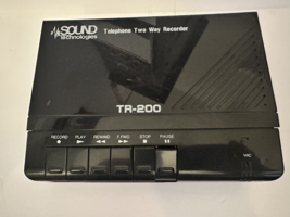 Sound Technologies Telephone Two Way Recorder TR-200 record office commu... - $26.10