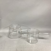 Pair of Vintage Scientific Glass Beakers Glassware - $460.16 MXN