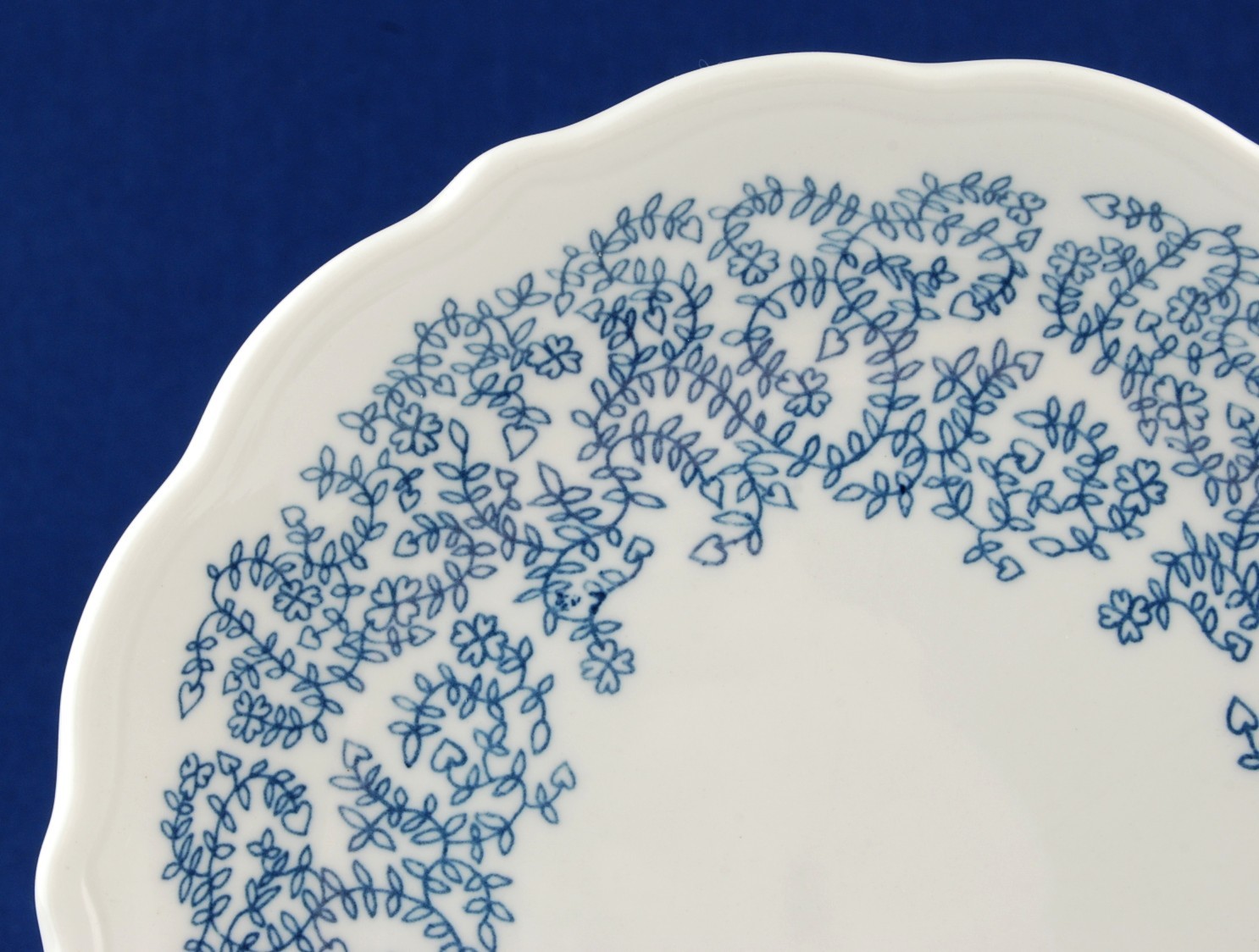 Syracuse Bread Plate Blue Vines SY735 Restaurant Ware Item image 2