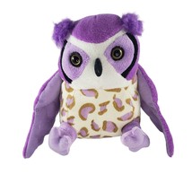 Wild Republic Great Horned Purple Owl Plush Stuffed Animal HTF - £16.47 GBP