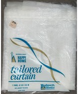 Vintage 3 Lot Woolworths Happy Home Tailored Curtain Panels 42&quot; x 63&quot; Wh... - €23,58 EUR
