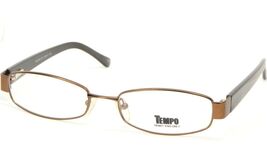 TEMPO WM9006 BR BROWN EYEGLASSES GLASSES METAL FRAME 52-17-135mm (NOTES) - $9.90