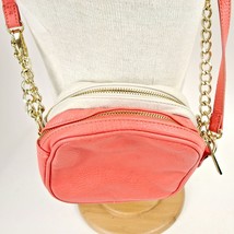 Olivia &amp; Joy Satchel Crossbody Chain Strap Handbag Purse Two Toned Peach... - $19.79
